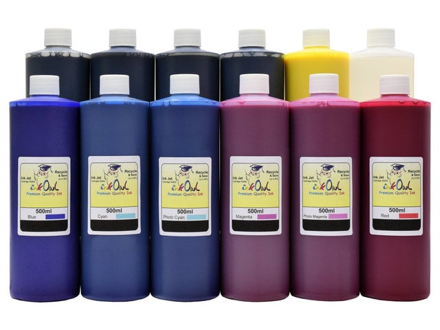 12x500ml ink to refill CANON PRO-2600, PRO-4600, PRO-6600 (PFI-2100/3100, PFI-2300/3300, PFI-2700/3700)